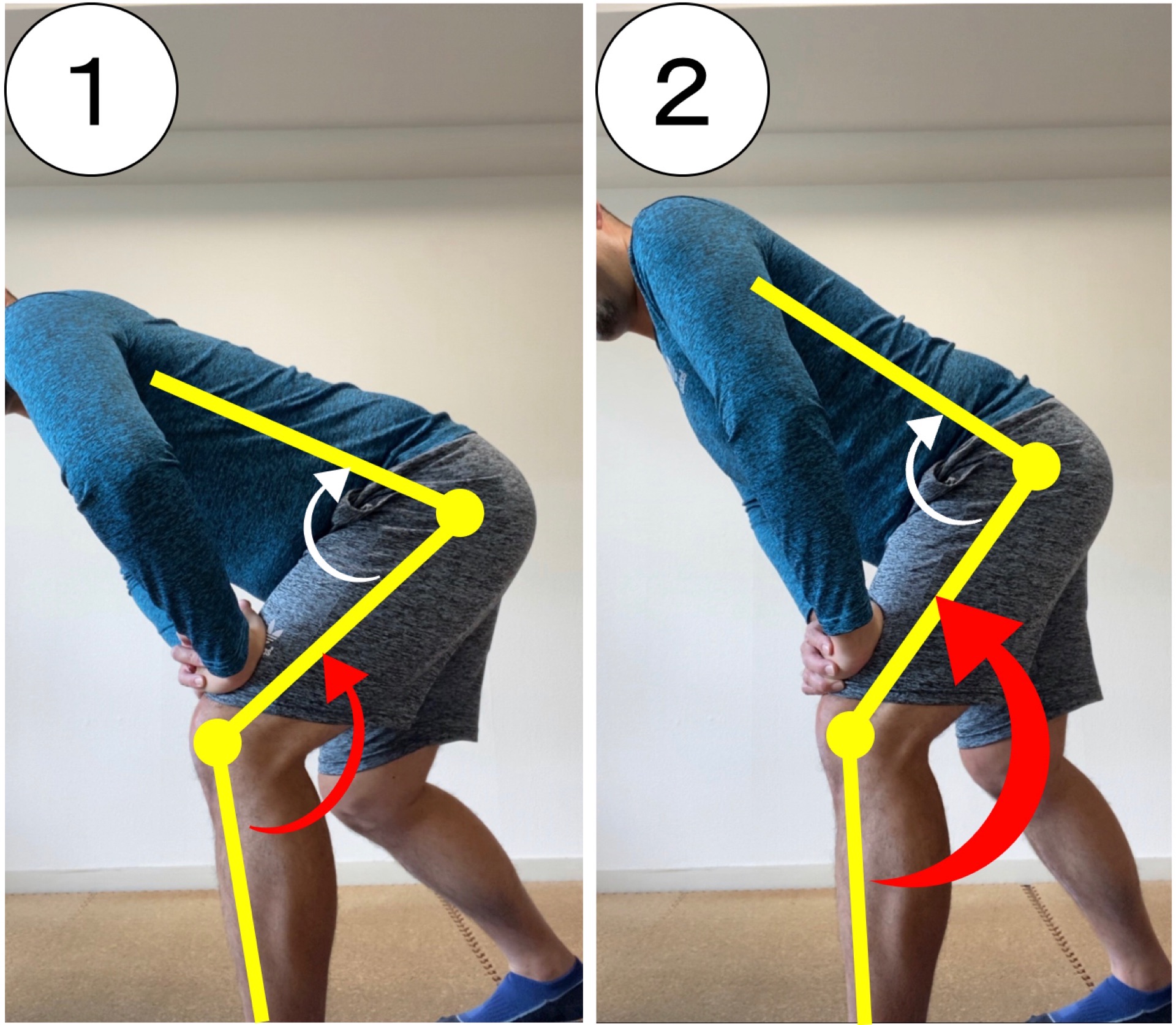 ハムストリングスのダイナミックストレッチ